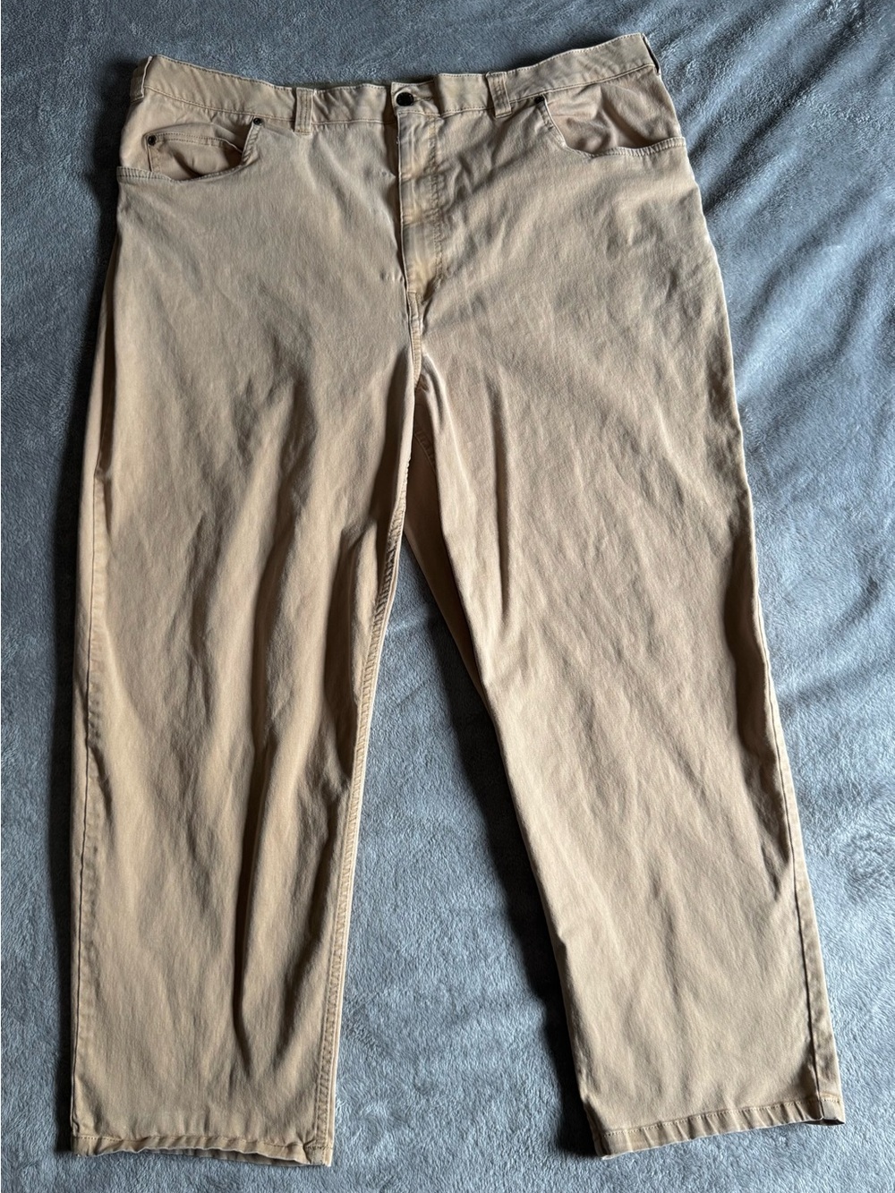 Harbor Bay Men's Khaki Continuous Comfort Pants (Khaki - 44x30)
